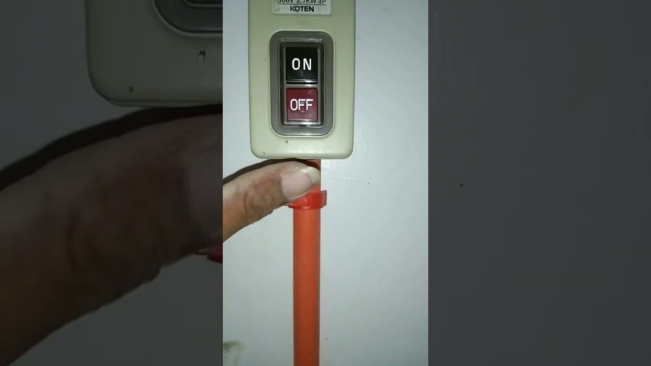 motor push button and plug-in circuit breaker supply