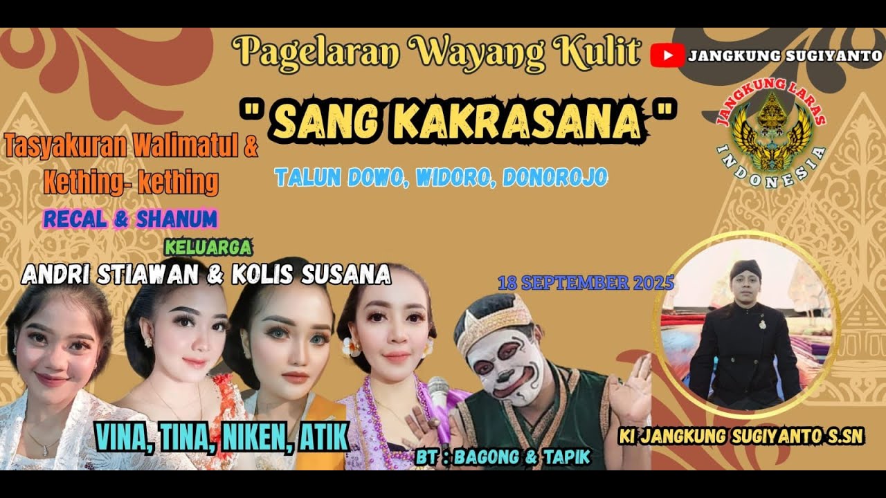 Live Ulang Wayang Kulit Lakon Sang Kakrasana | Dalang Ki Jangkung Sugiyanto S.Sn