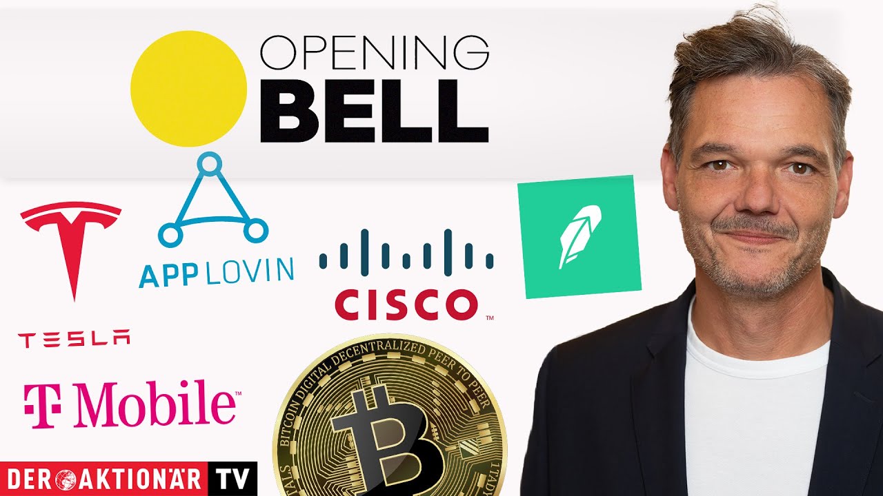 Opening Bell: Bitcoin, Robinhood, Cisco, T-Mobile US, Crocs, Intel, Tesla, AppLovin, Coca-Cola & Co.