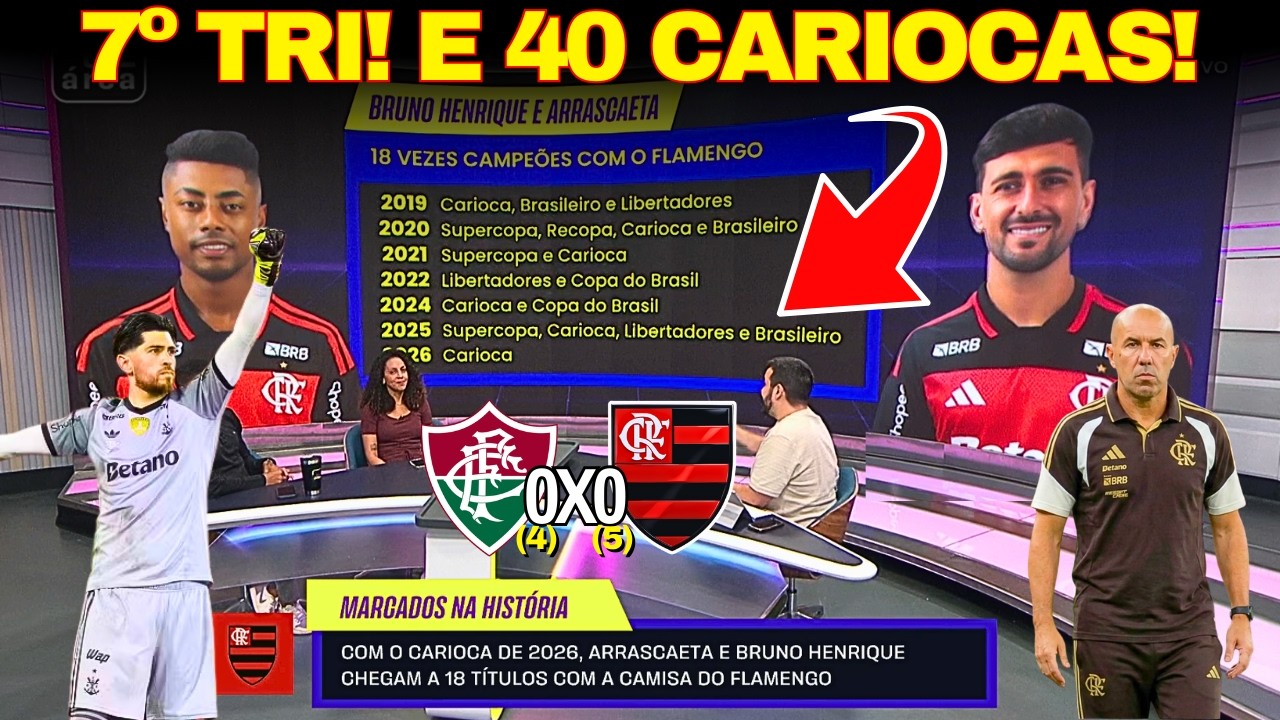 🚨 TÁ NA ÁREA: FLAMENGO AMPLIA HEGEMONIA COM 40º CARIOCA!