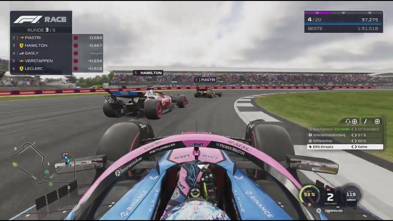 F1 25 Great Britain 2025 OSQ + 5 Lap Race Pierre Gasly Alpine A525 PS5