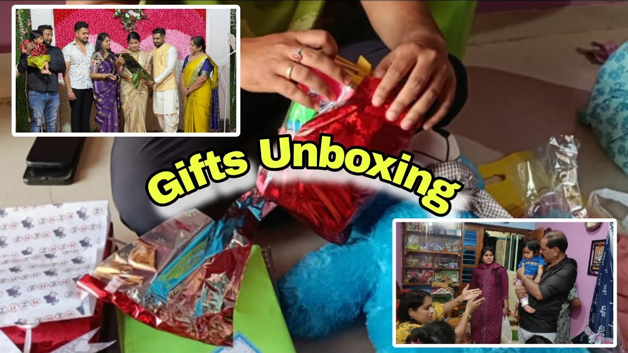 Gifts Unboxing || Function ದಿನನೇ ಎಲ್ಲರೂ Return ಹೊರಟ್ರು || #namingceremony#chandinigowda