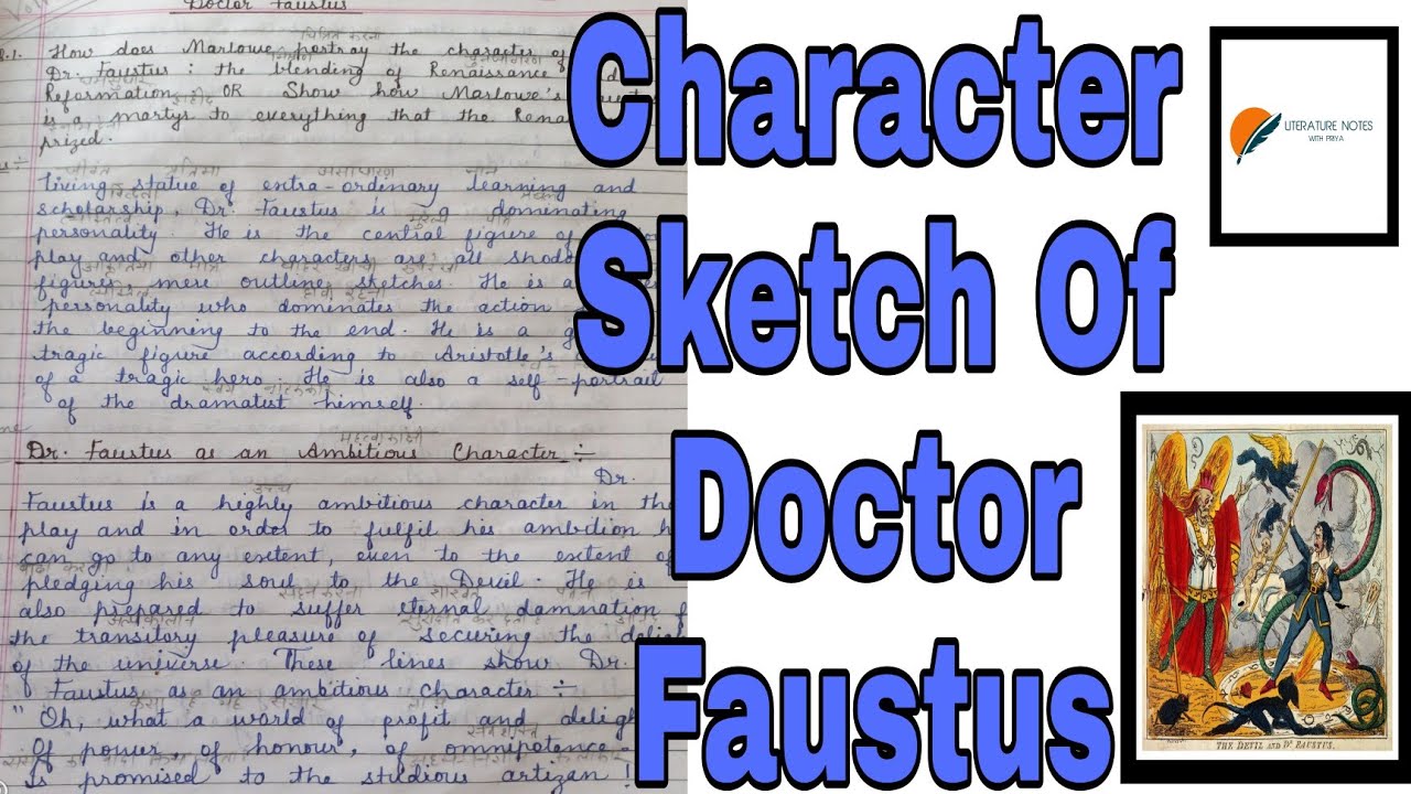 Doctor Faustus by Christopher Marlowe|CharacterSketch Of Dr.Faustus#doctorfaustus#Christophermarlowe