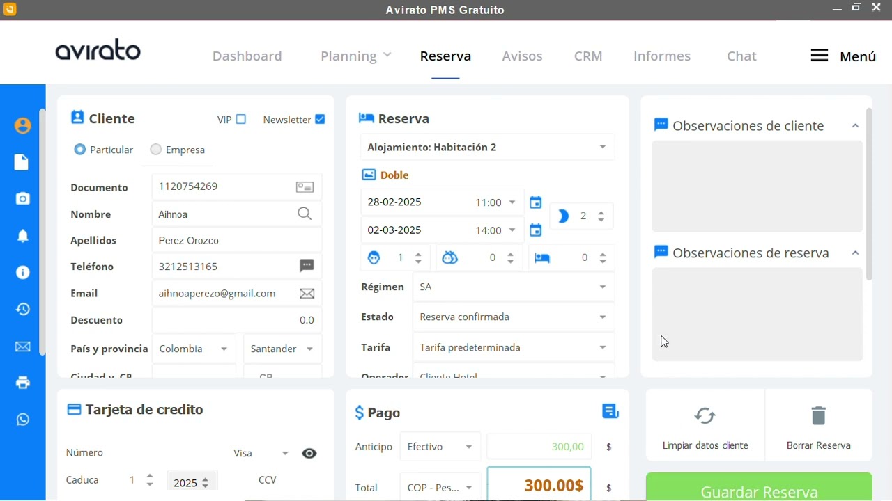 Video - Tutorial: procedimiento para elaboración de reservas utilizando software hotelero.