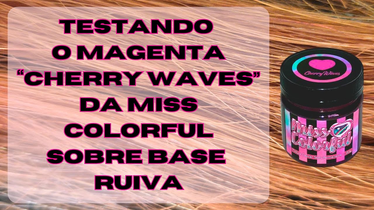 Do ruivo ao rosa sem descolorir! 😱😱😱 (Teste do Cherry Waves da Miss Colorful em base ruiva) 🩷🩷🩷