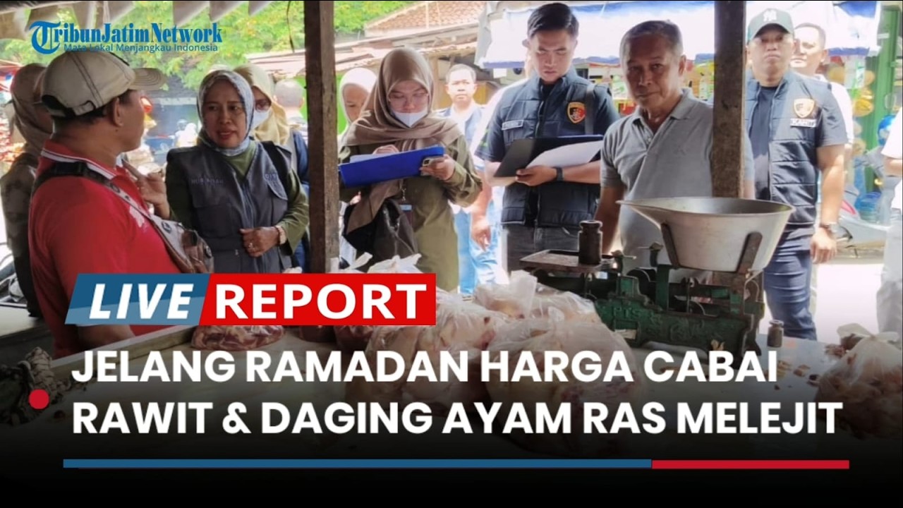 Sidak di Pasar Raya Mojosari Jelang Ramadan 2026, Harga Cabai Rawit & Daging Ayam Ras Melejit