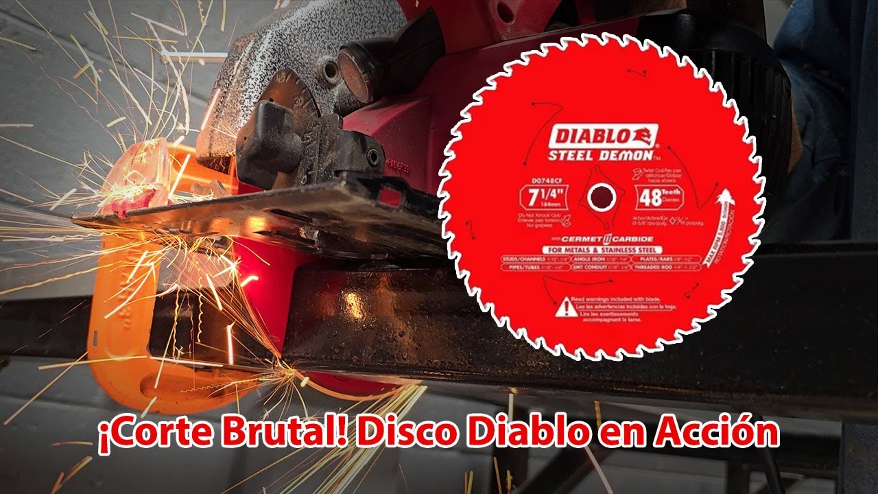 Ponemos a Prueba Disco Diablo Para Corte de Metal, Grueso!