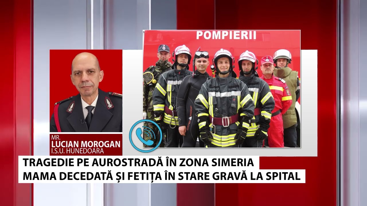 Tragedie pe autostradă în zona Simeria: mamă decedată, fetiță în stare gravă