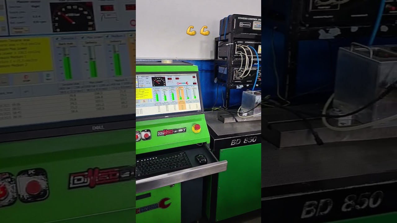 Test unit injector and denso common rail