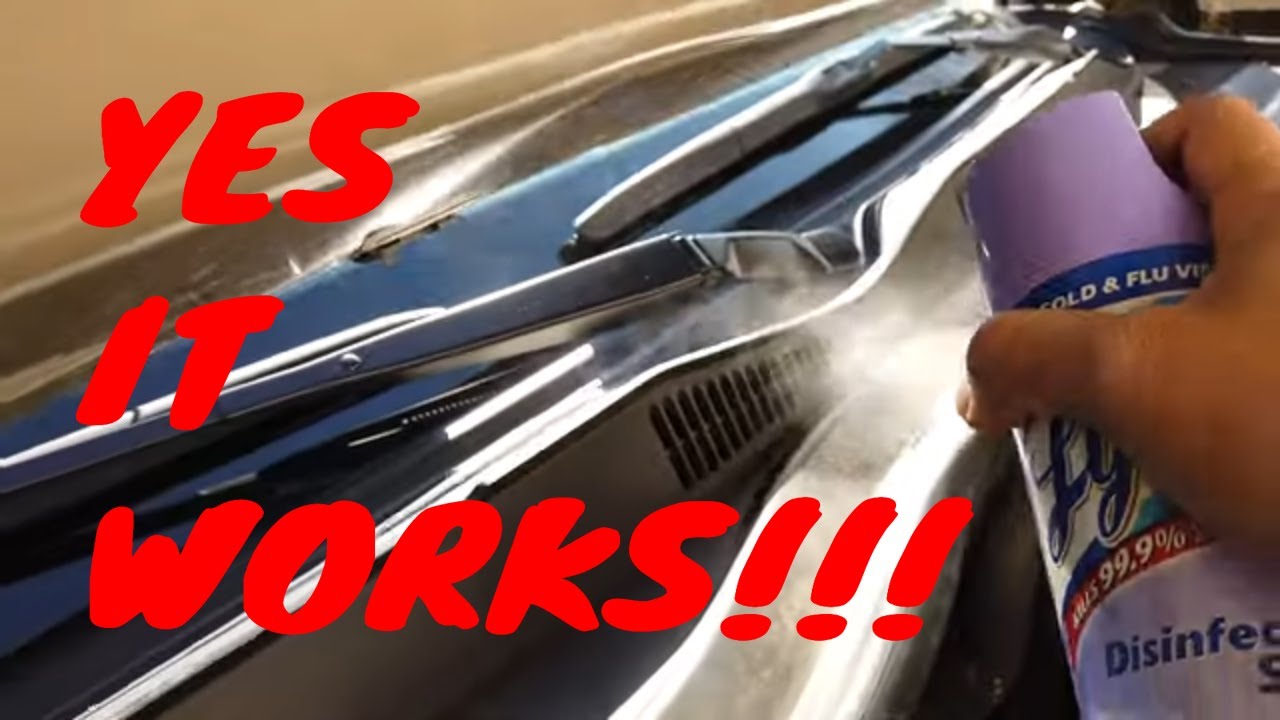 Lysol Stopped The Nasty Mildew Smell inMy AC Vents! Fix for any car and truck