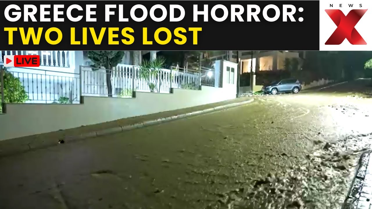 Greece Floods LIVE | Tragedy in Minutes as Flash Floods Kill Two in Greek Capital