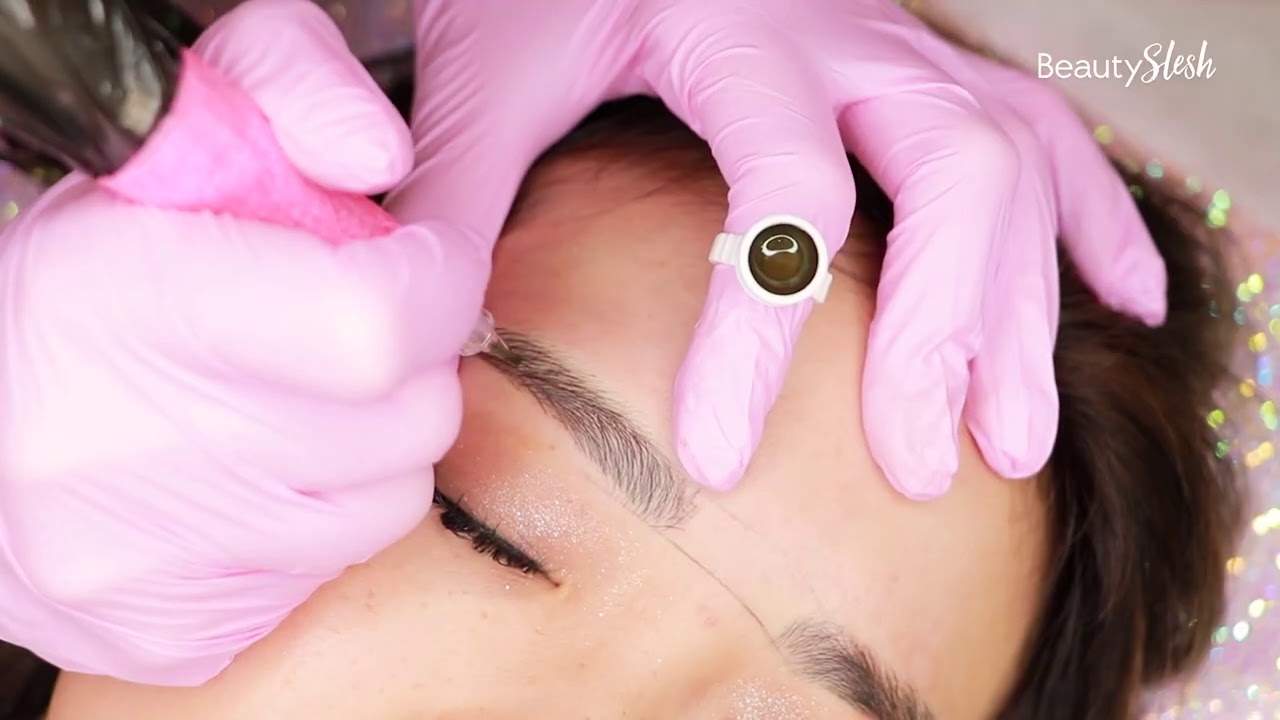 Machine Hair Stroke vs Microblading Healed Result. Full Procedure Process.