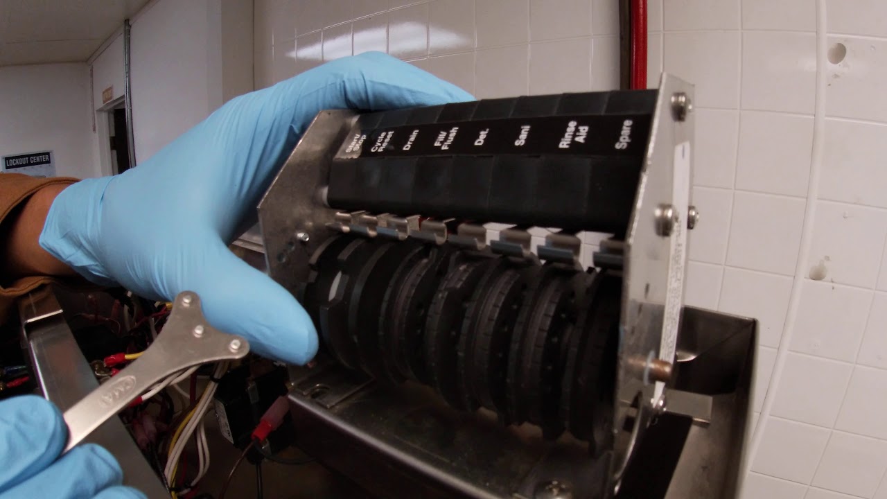 How to adjust a cam timer on a CMA Dishwasher