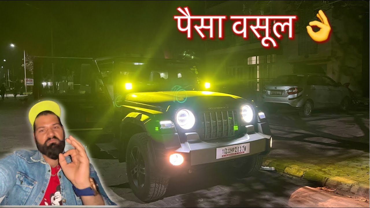 India’s Best Light Modification in New Mahindra Thar 2022 | All Set For Next Trip | Pathak Vlogs
