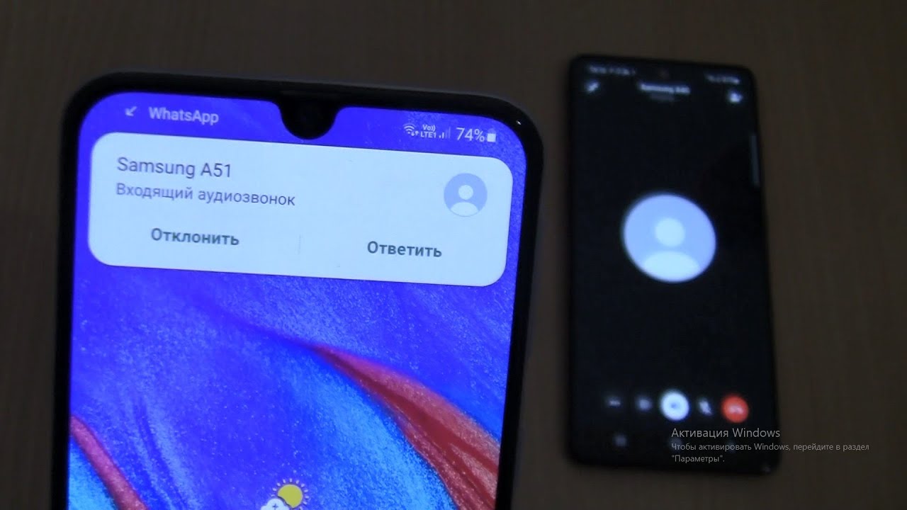 WhatsApp Over the Horizon Incoming & Outgoing call at the Same Time Samsung Galaxy A51+A40