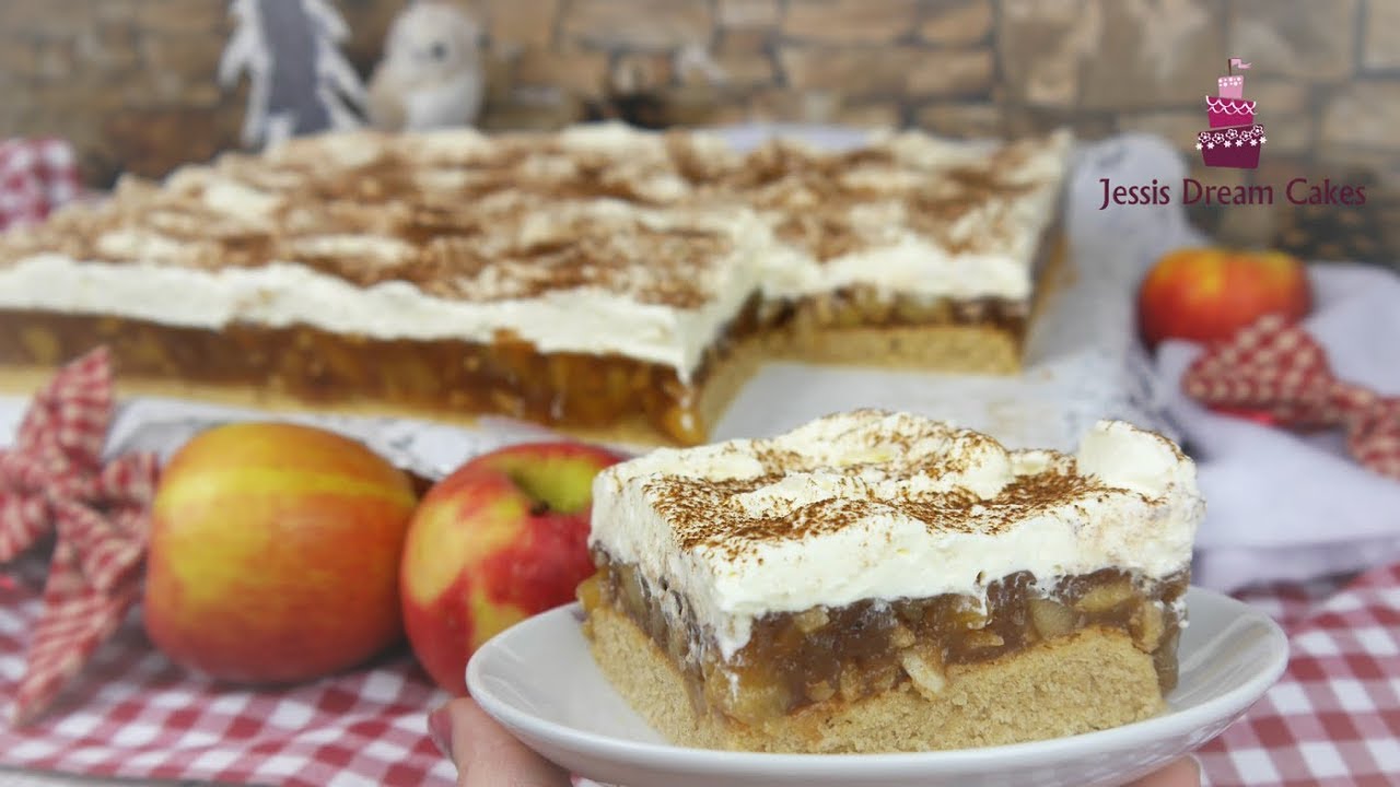 Der Leckerste Bratapfel Blechkuchen🍎/ Apfel-Schmandkuchen / Weihnachtskuchen🎅🎄
