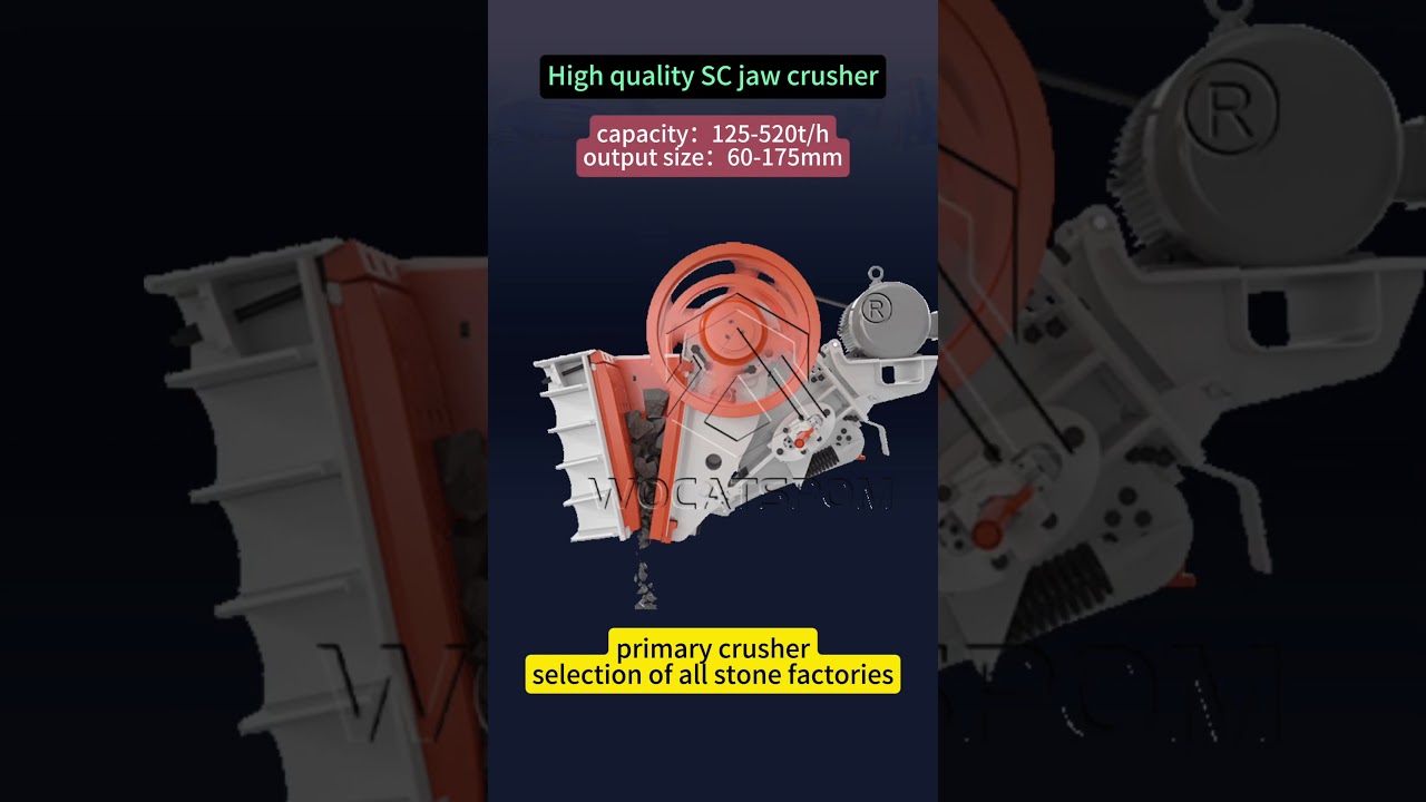 High quality SC jaw crusher #wocatspom #stonecrusher #crusher #jawcrusher #primarycrusher #machine