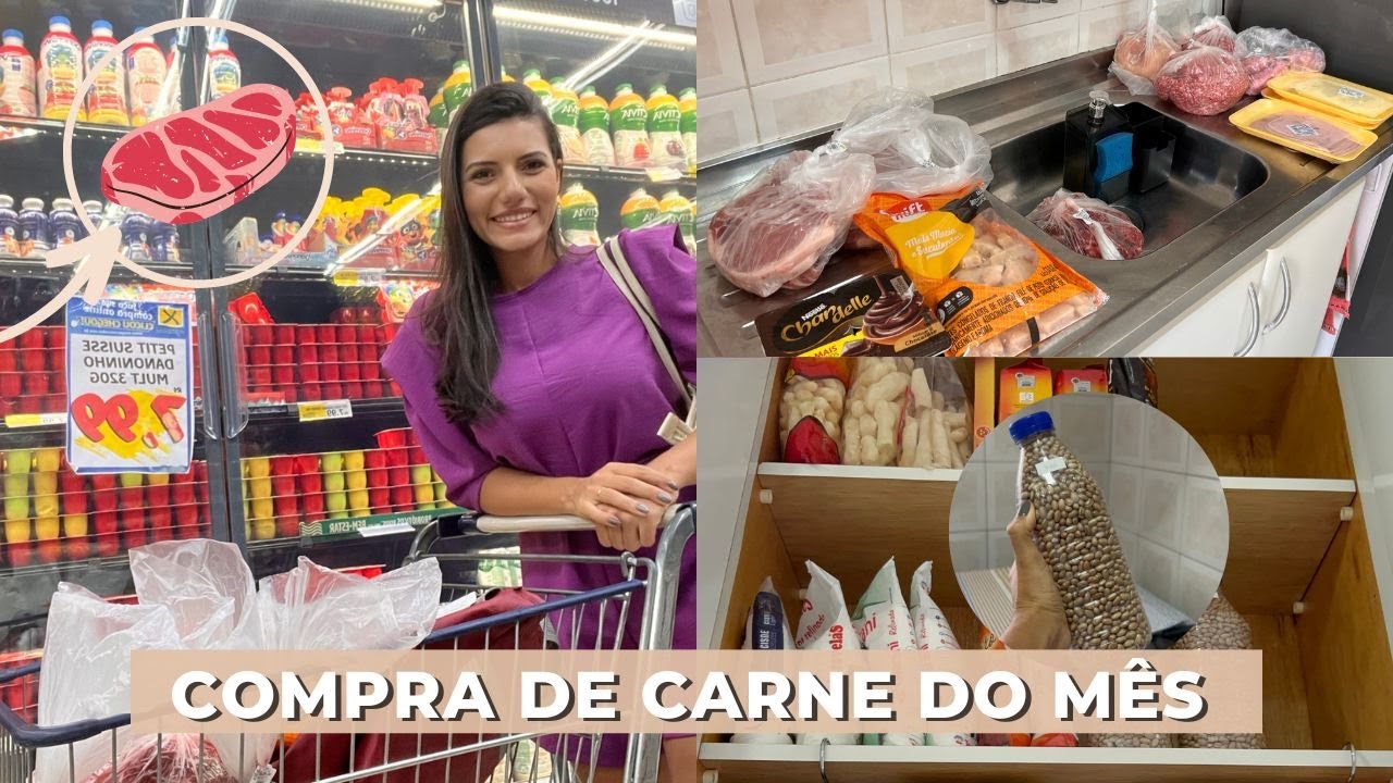 Compra de Carne do M&ecirc;s 🍗 com menos 250  reais  | Como n&atilde;o ter carujo no feij&atilde;o 🙈 | Iogurte natural 😋