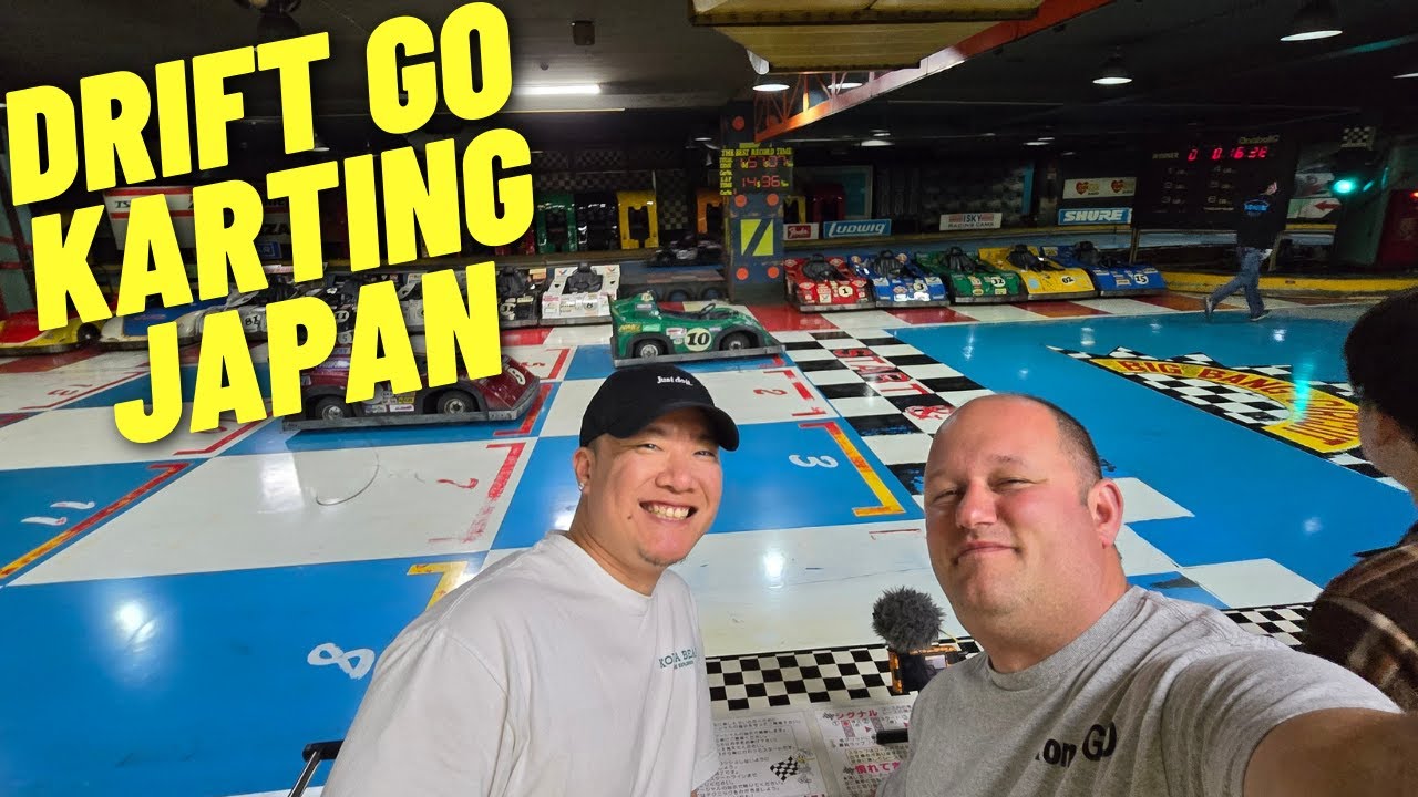 Yamato Big Bang Circuit Drift Go Karts in Yokohama Japan with @KodaBeartheExplorer