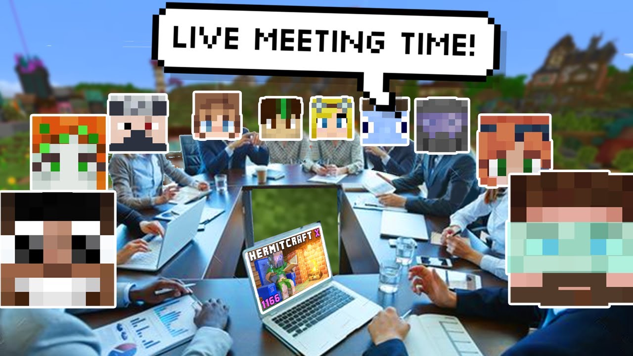 Hermits have a LIVE MEETING on Stream!