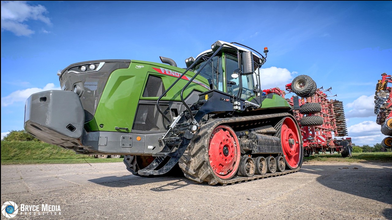 FENDT 1167 Vario MT Raupe - BULL Power 673PS - Ernte 2024 - Stoppelsturz mit Horsch Cruiser 12XL