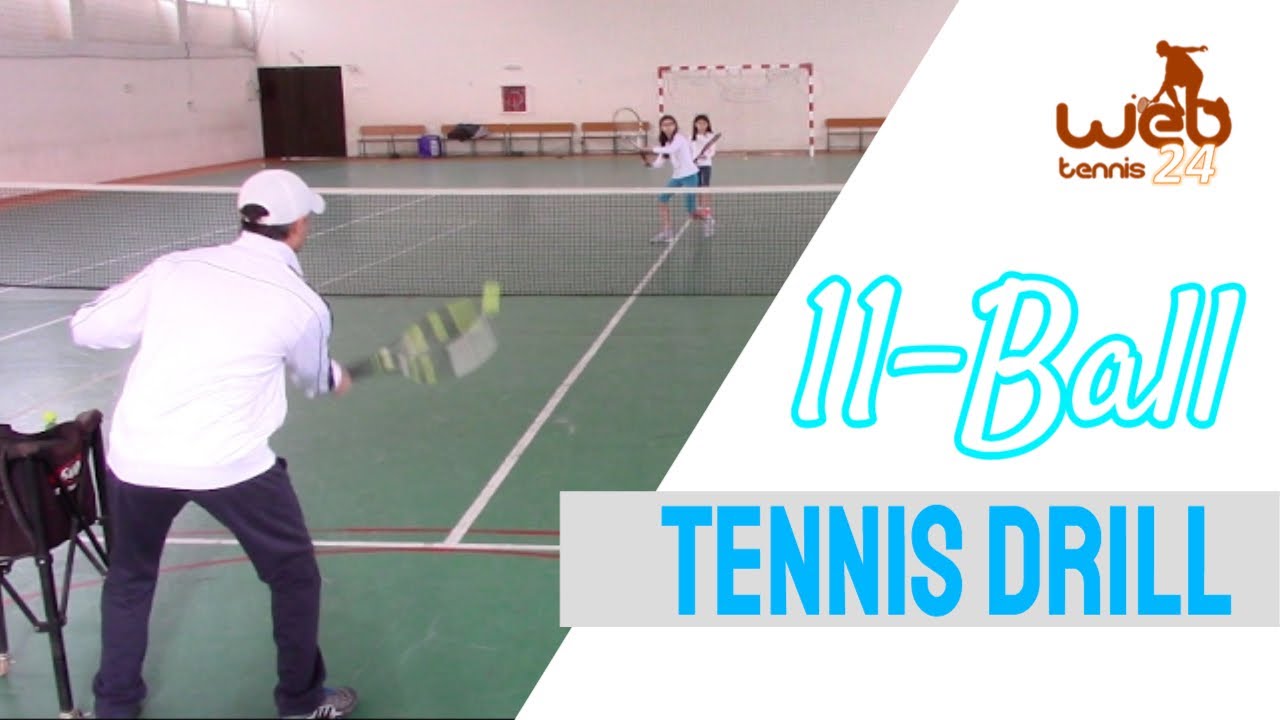 11 Balls / Transition to the Net - Tennis Drill