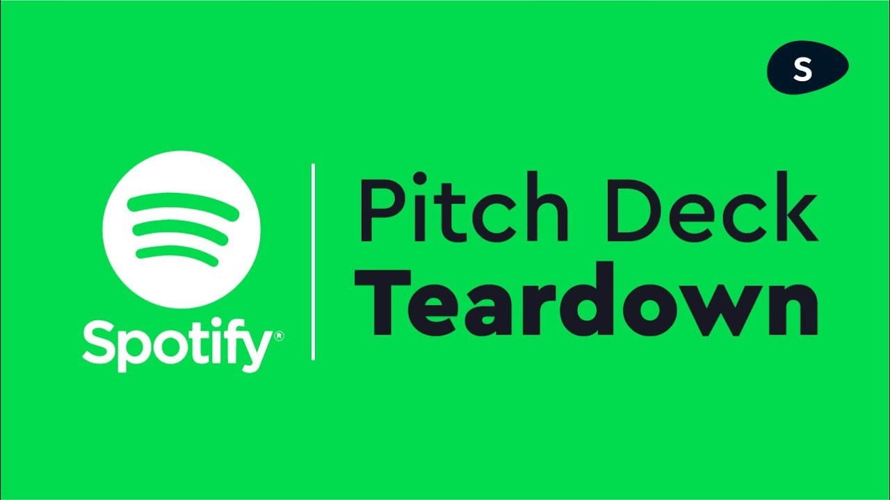 Spotify Pitch Deck: startup pitch deck design and teardown
