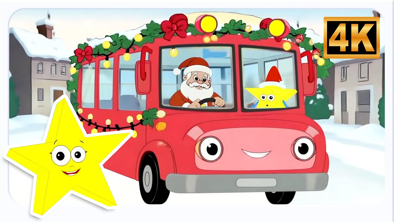 Christmas Wheels On the Bus - Fun Ride & Xmas Song for Kids