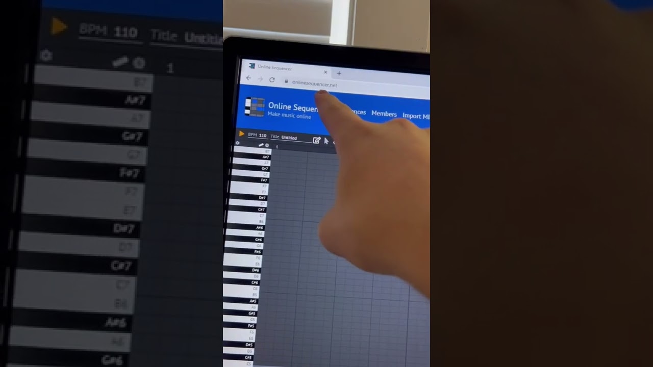 Make your own music cool website