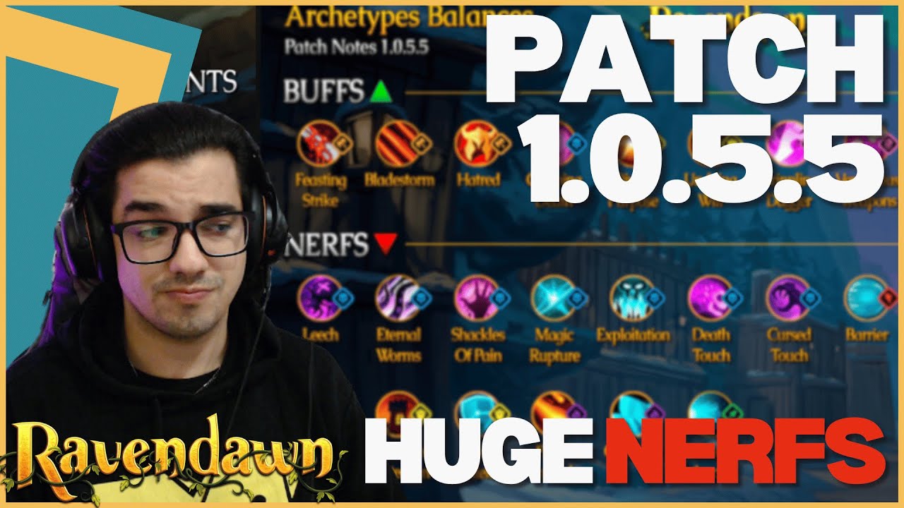 Ravendawn Patch notes 1.0.5.5 | Wiz/Witchcraft Nerfs | Warfare BUFFS