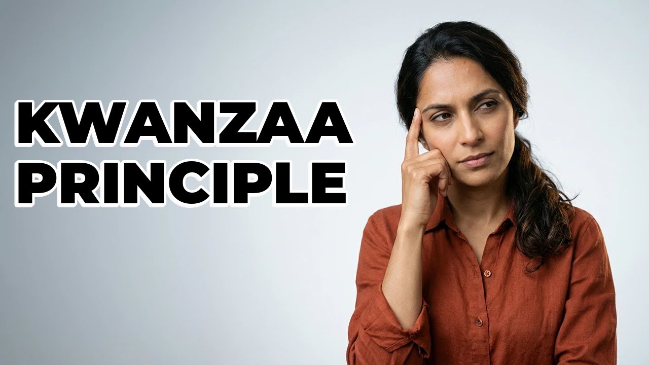 What Is Cooperative Economics On A Kwanzaa Candle?