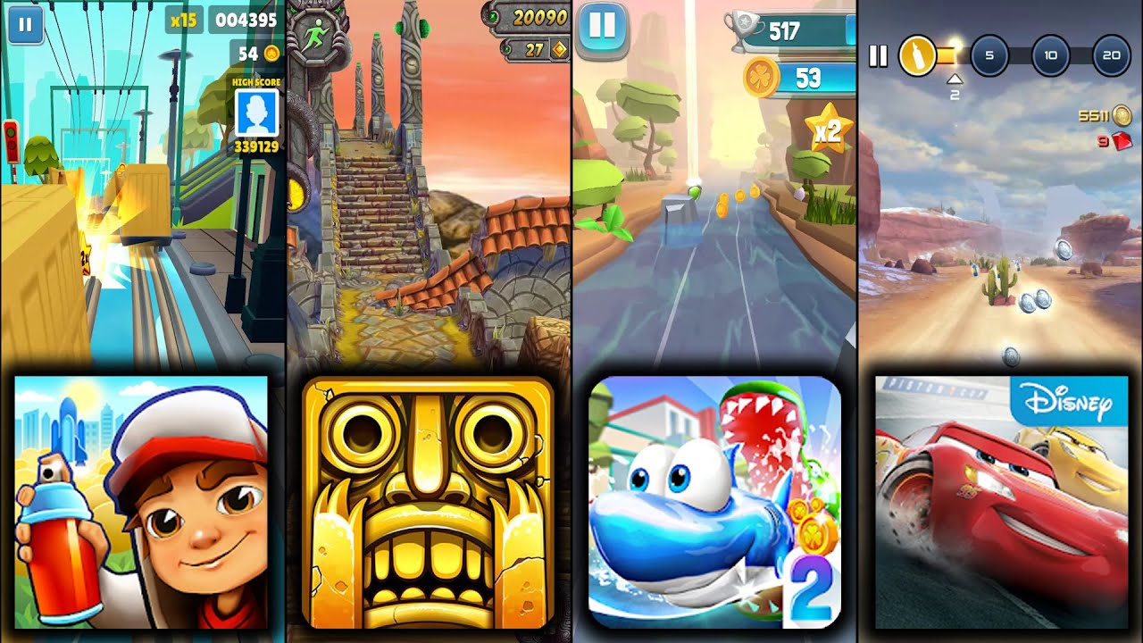 Subway Surfers Houston Vs Temple Run 2 Sky Summit Vs Run Fish Run 2 Vs Cars Lightning League - Game