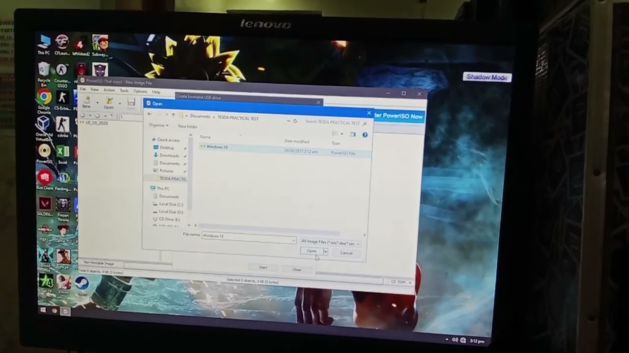 How to create bootable USB Drive using POWERISO?