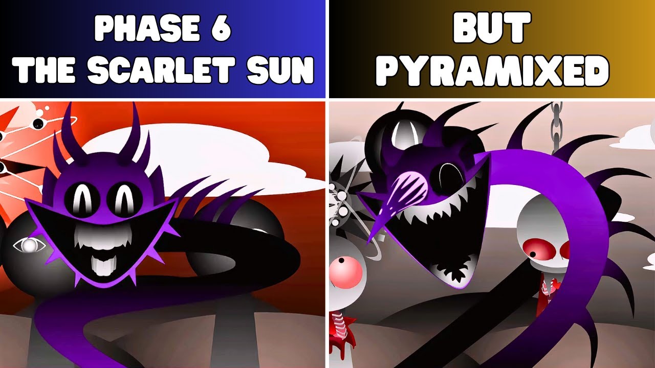 Incredibox Sprunki Phase 6: The Scarlet Sun – Original VS Pyramixed: Which Side Wins?