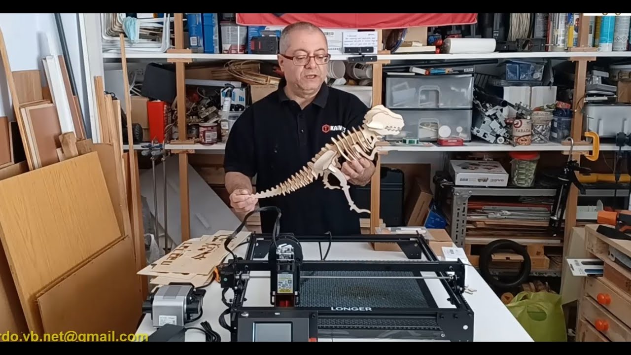 CNC Laser Engraver LONGER Ray5 - 10W. Conexión a WiFi y puesta en marcha con MAQUETA IMPRESIONANTE