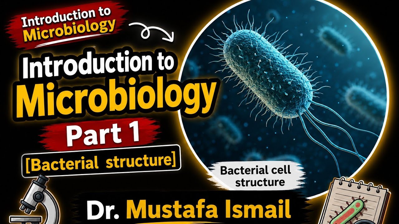 Introduction to Microbiology Part 1  Dr. Mustafa Ismail    ([Bacterial  structure])