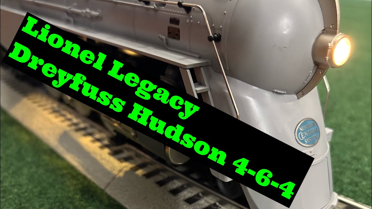 Lionel Legacy NYC Dreyfuss Hudson w/ log cars & update  #5452 #train #lioneltrains #modeltrains 