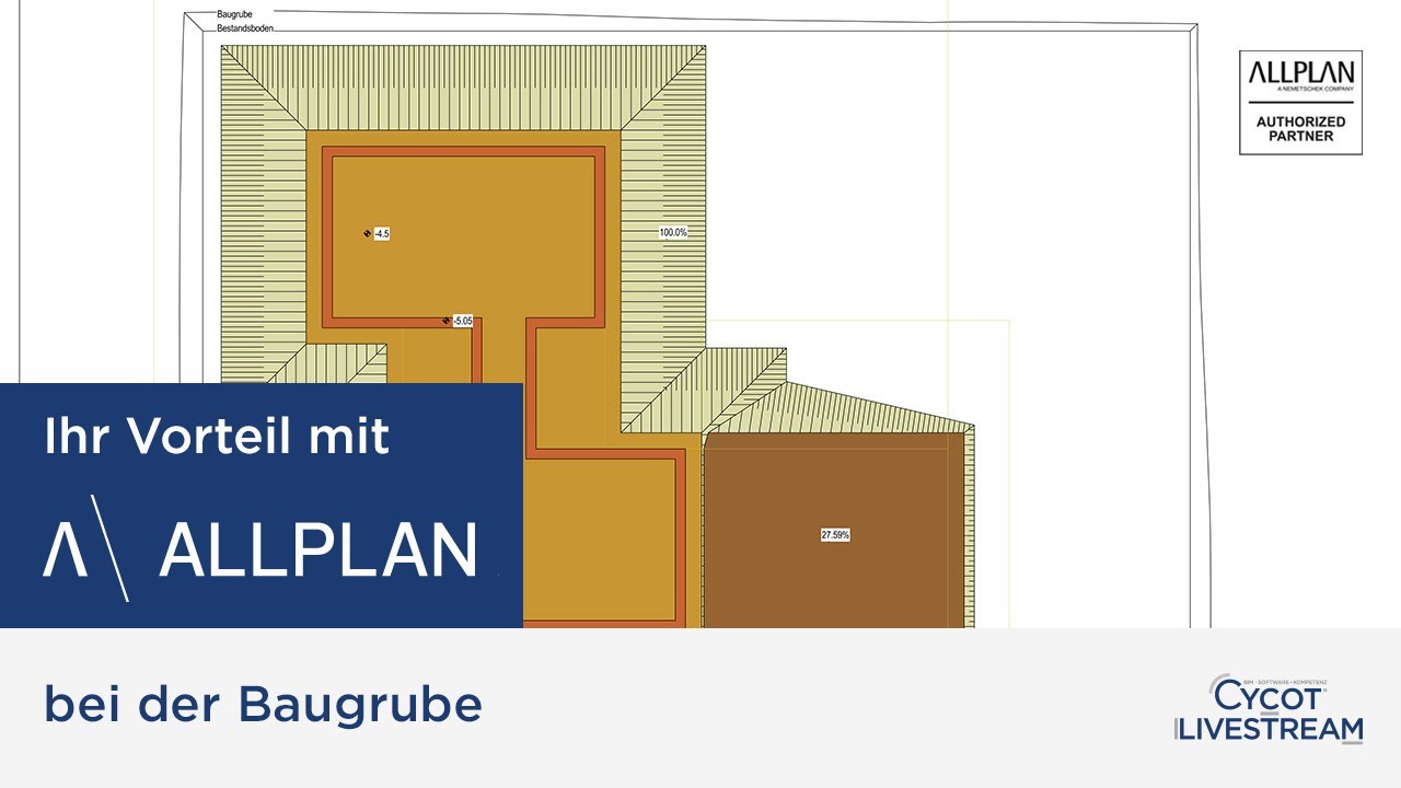 Ihr Vorteil mit Allplan bei der Baugrube