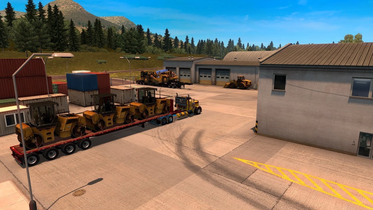 American Truck Simulator 3X Caterpillar Rollers
