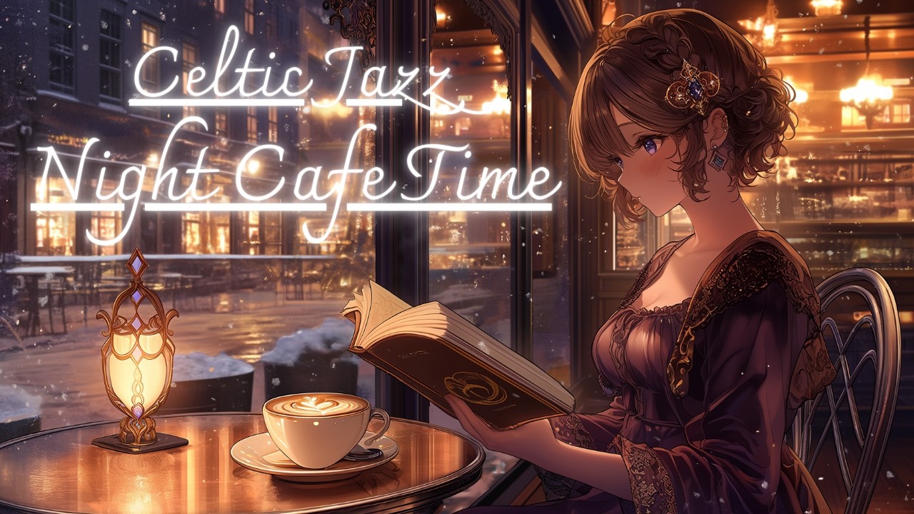 Celtic Jazz Night Cafe ☕ Расслабляющая кельтская музыка кафе для работы, учёбы и чтения 🎶