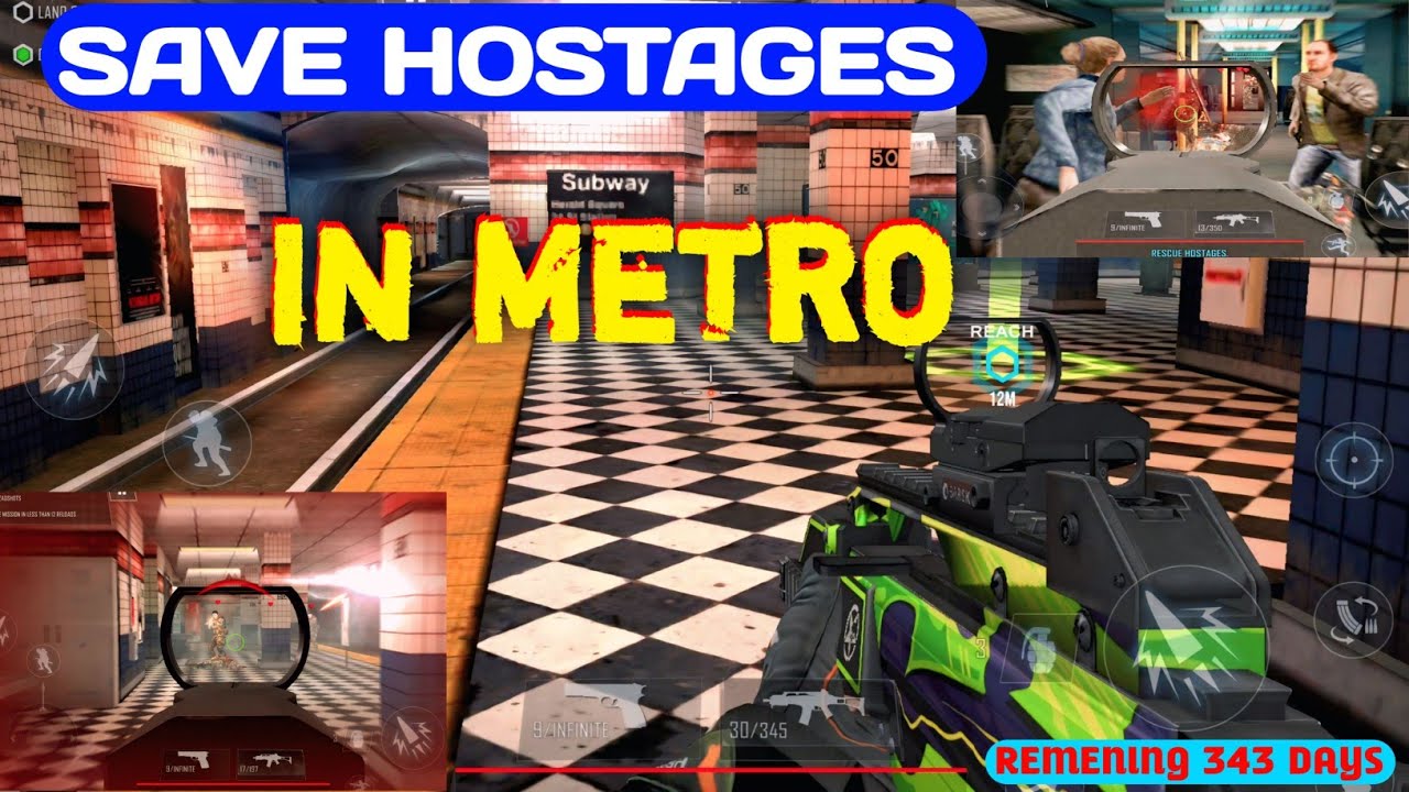 SAVE HOSTAGES IN METRO #viral #gaming #pcgames #trending #games #battleops #343 