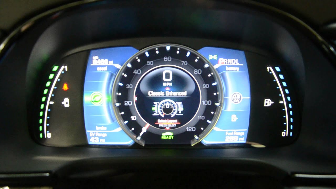 2014 Cadlllac ELR Gauge Configuration