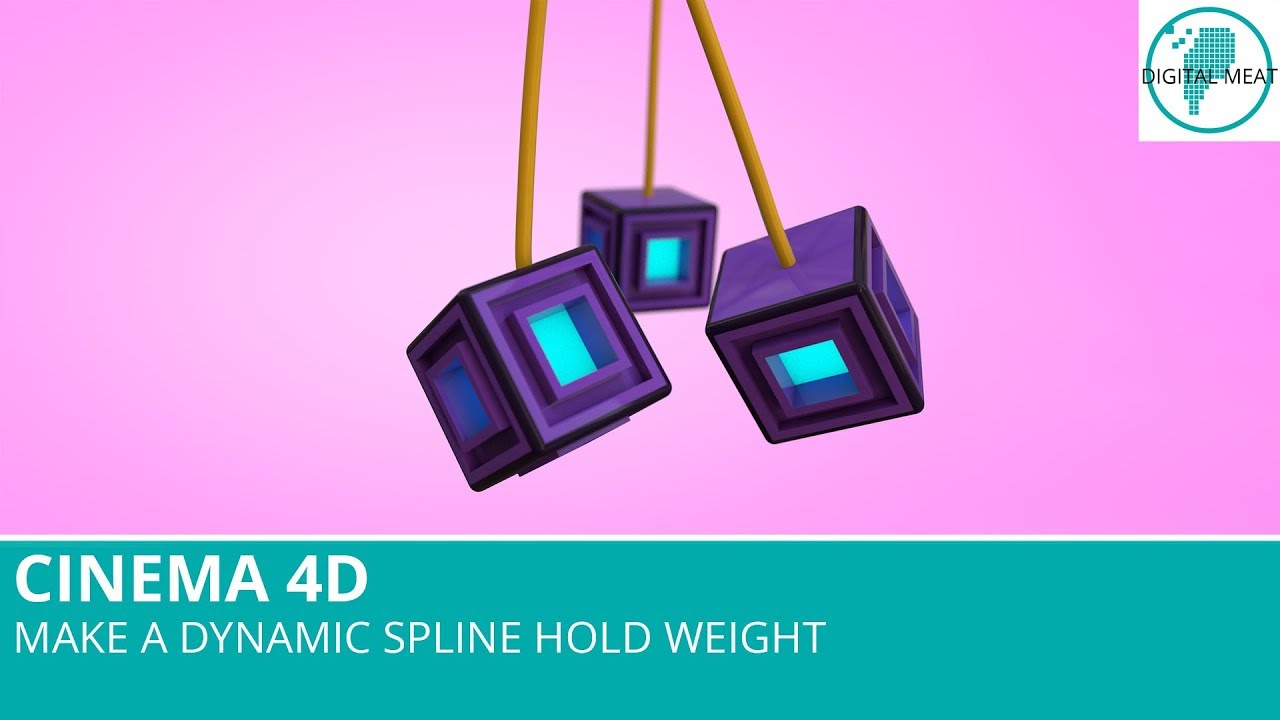 Cinema 4D: создание динамического сплайна, удерживающего вес