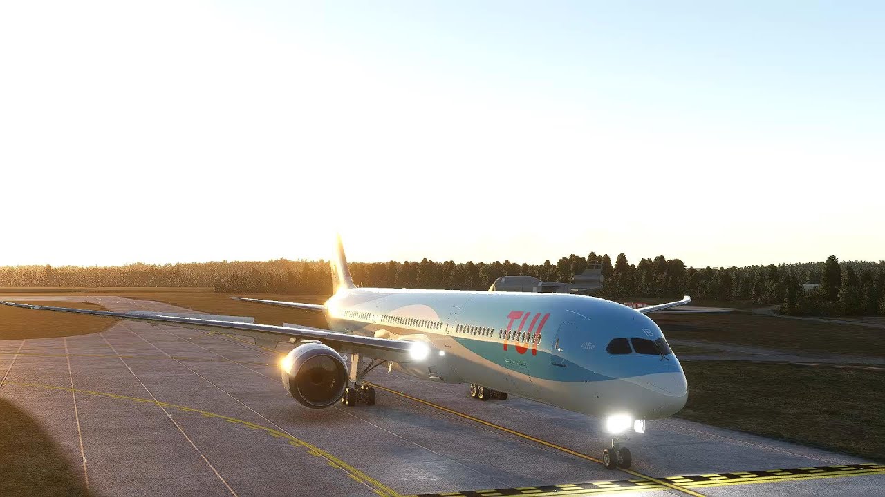 Tui B787 -10 Dreamliner landing London Gatwick MSFS 2020