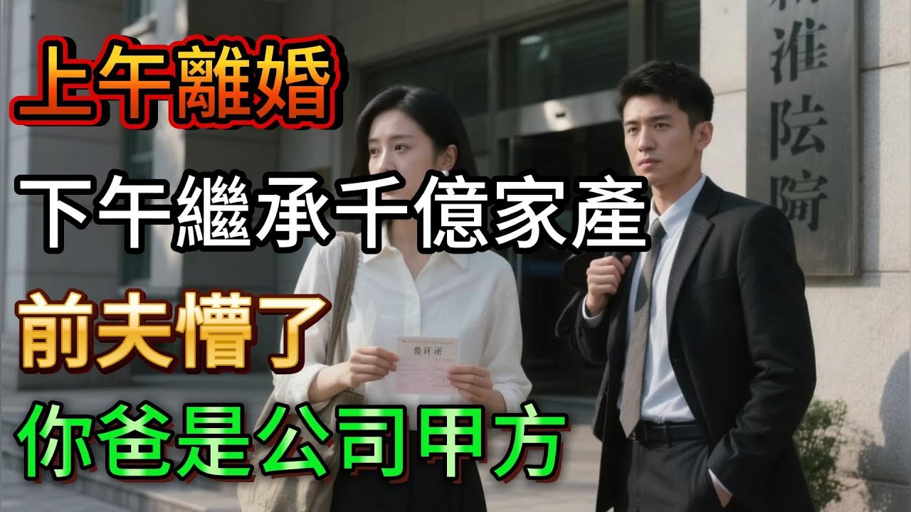 #完结 上午離婚，下午繼承千億家產，前夫懵了：你爸是公司甲方#trending #電影 #故事分享 ！！！#人間関係 #情感 #爱情 #正能量