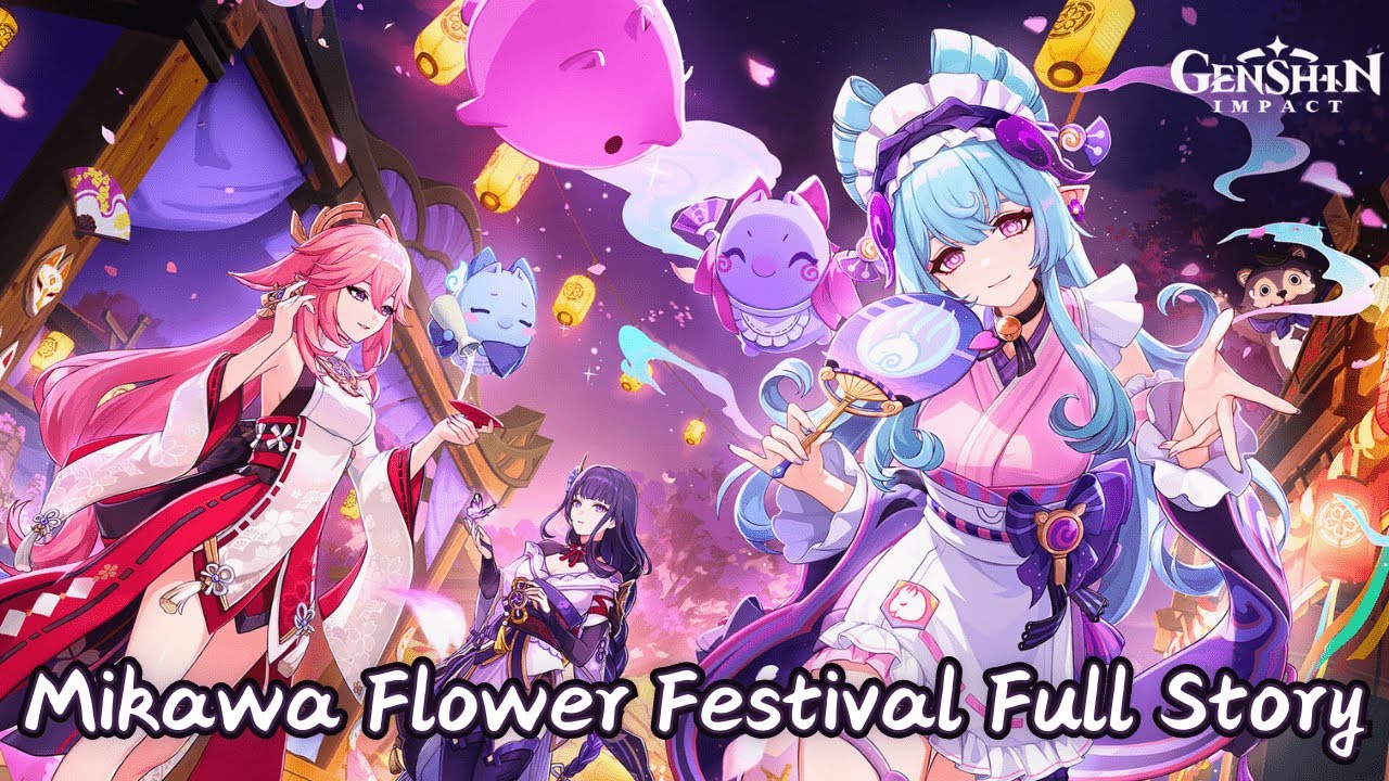 Mikawa Flower Festival Event Full Story Walkthrough English (No Commentary) | Genshin Impact