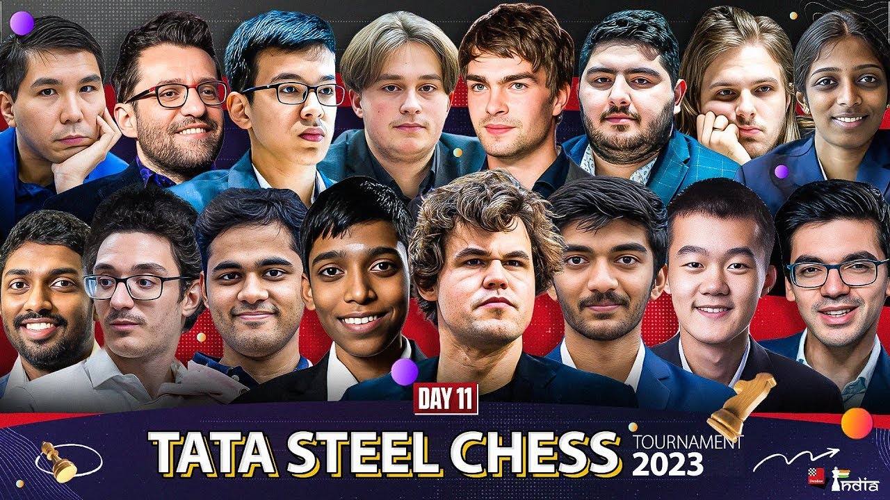 Tata Steel Chess 2023 Day 13 | Arjun vs Carlsen, Keymer vs Gukesh, Pragg vs So