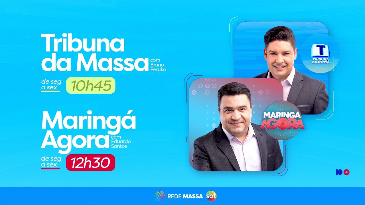 Tribuna da Massa com Bruno Peruka e Maringá Agora com Eduardo Santos - AO VIVO