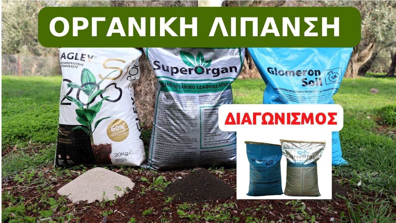 ΛΙΠΑΝΣΗ ΕΛΙΑΣ   ΑΤΤΑΠΟΥΛΓΙΤΗΣ + SUPERORGAN + GLOMERON SOIL