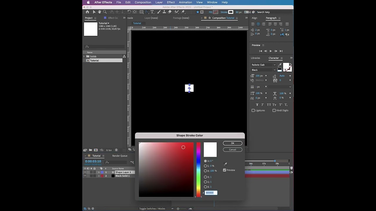 Animated Title | This tutorial for After Effects